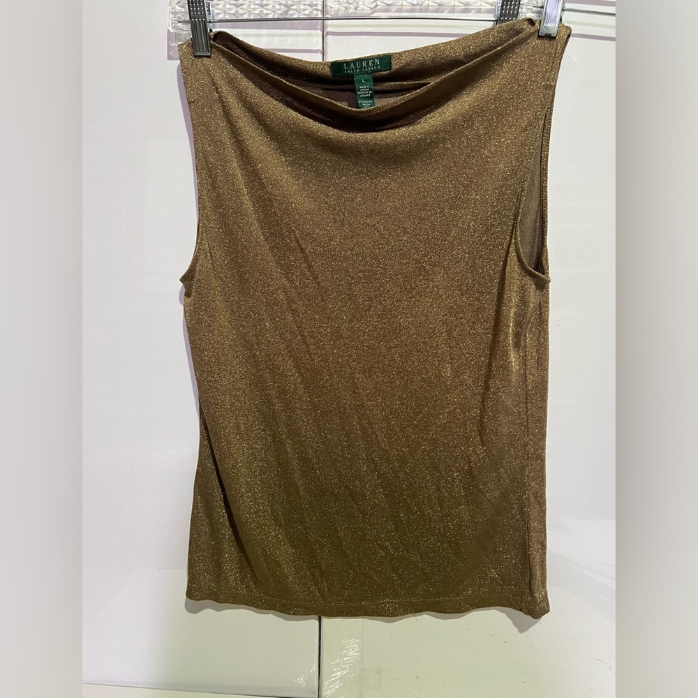 Ralph Lauren sleeveless gold top